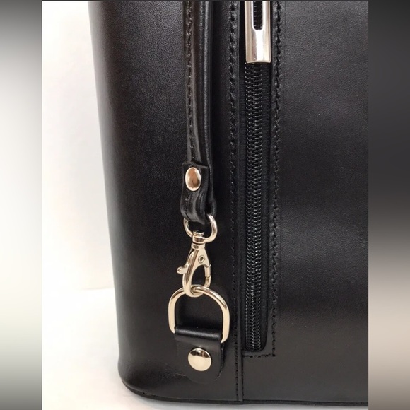 Kidus woldemichael Purse Bag made Italy Florence convertible tote backpack Navy - Picture 2 of 3